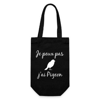Je Peux Pas J ai Pigeon - Sac à bouteille - noir - Devant
