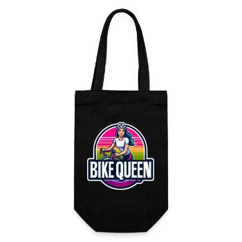 Bike Queen Bright Sunset Design - Gift Bag for Bottles - black - Front
