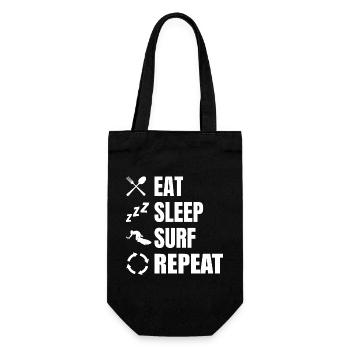 Eat Sleep Surf Repeat - Gift Bag for Bottles - black - Front