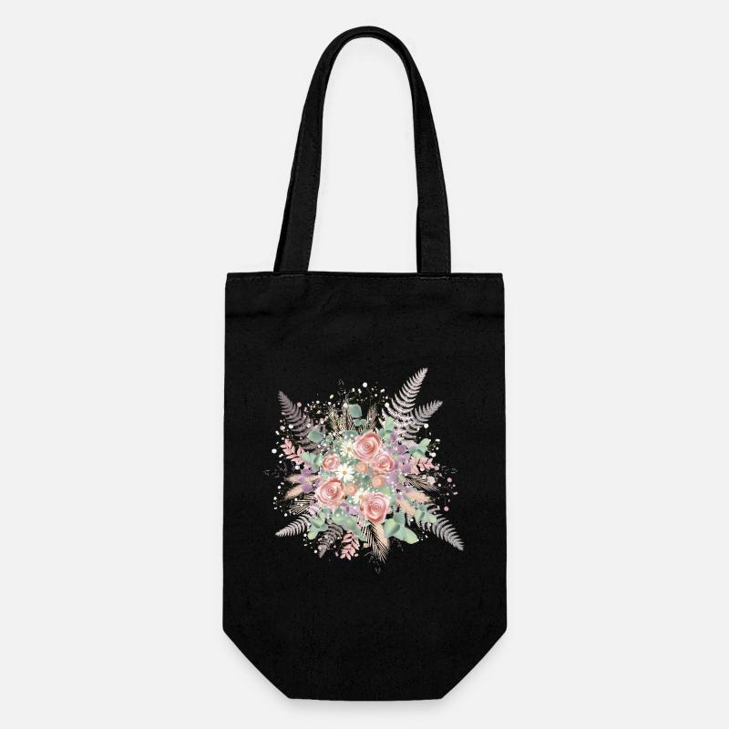 Bouquet de mariée dans des tons délicats et envoûtants - Sac à bouteille - noir