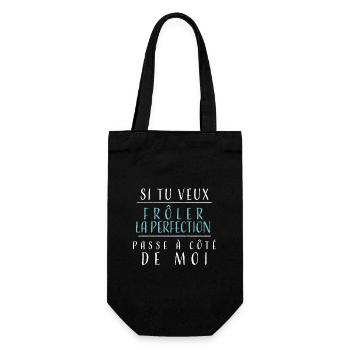 si tu veux frôler la perfection passe côté de moi - Sac à bouteille - noir - Devant