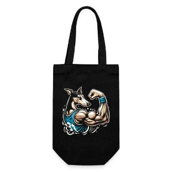Podenco muscu gros biceps - Sac à bouteille - noir - Devant