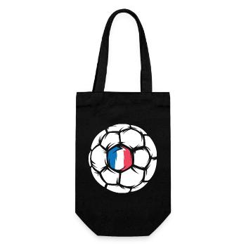 Frankreich Handball EM Team Mannschaft Ball Symbol - Geschenkbeutel für Flaschen - Schwarz - Vorne