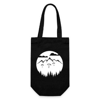 Skydive - adrenaline in the sky - Gift Bag for Bottles - black - Front