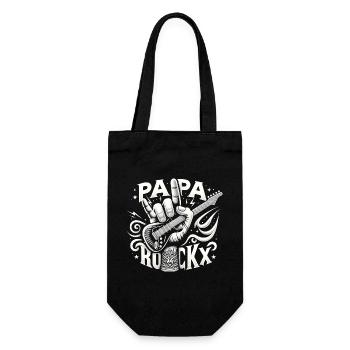 papa rockx fête des pères papa cadeau papa papa - Sac à bouteille - noir - Devant