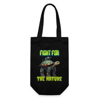 Fight for the Nature - Gift Bag for Bottles - black - Front
