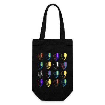 Imprimé numéro19. - Sac à bouteille - noir - Devant