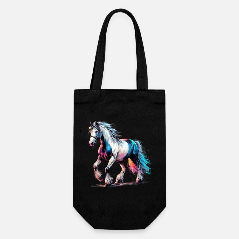 Cheval - Sac à bouteille - noir