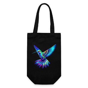 Hummingbird - Gift Bag for Bottles - black - Front