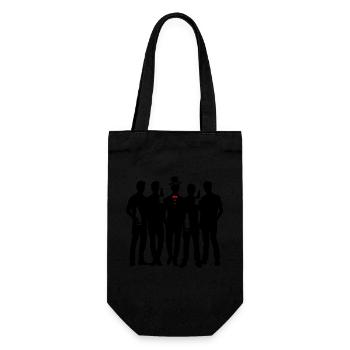 Groom Team Bachelor Bachelor - Gift Bag for Bottles - black - Front