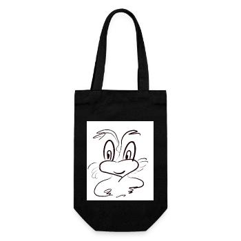 Dein süßer Schutzengel hat dich lieb Design - Geschenkbeutel für Flaschen - Schwarz - Vorne