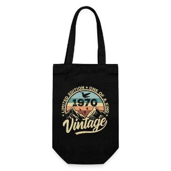 Original Vintage 1970's Cadeau d’anniversaire des années 1970 - Sac à bouteille - noir - Devant