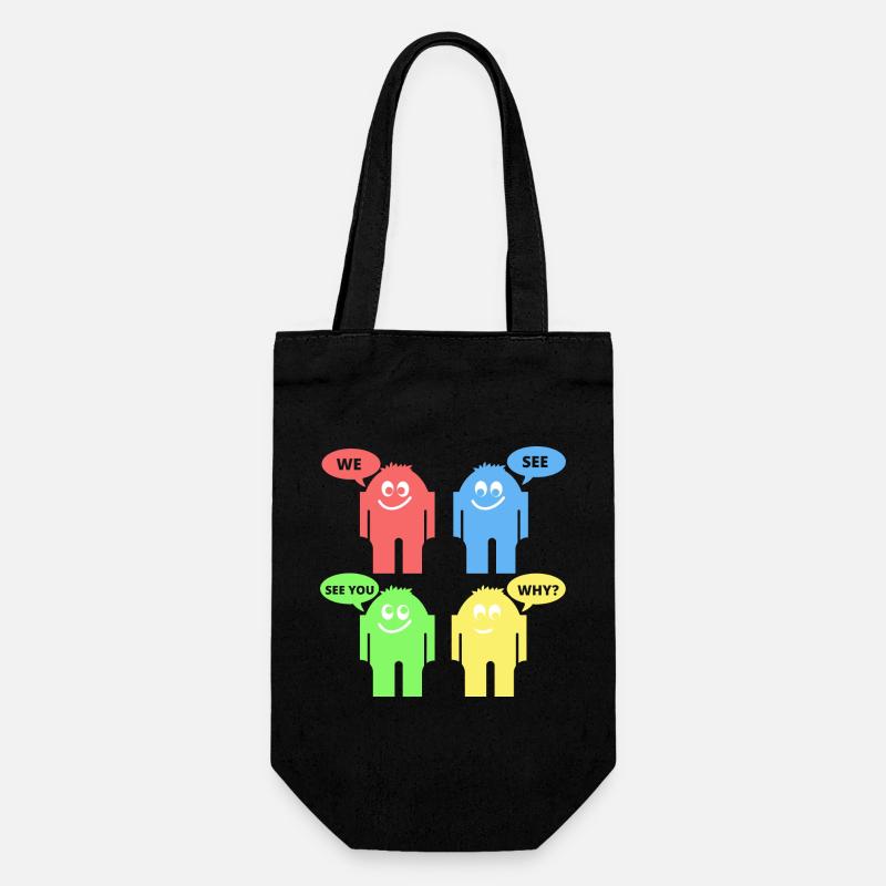 Funny Men - Gift Bag for Bottles - black