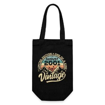 Anniversaire Août 2001 Cadeau d’anniversaire Août - Sac à bouteille - noir - Devant