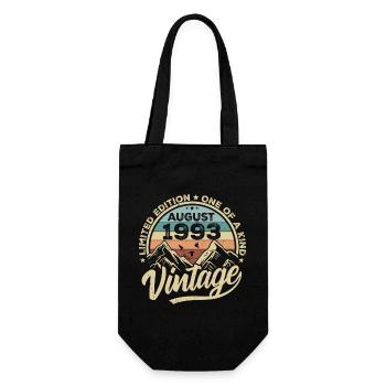 Birthday August 1993 Birthday Gift August - Gift Bag for Bottles - black - Front