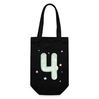 4e anniversaire watercolor étoile - Sac à bouteille - noir - Devant