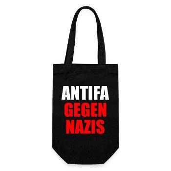 Antifa contre les nazis - Sac à bouteille - noir - Devant