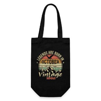Awesome Since October 1992 - October 1992 Gift - Gift Bag for Bottles - black - Front