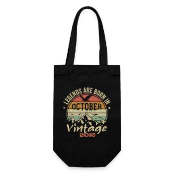 Awesome Since October 2016 - October 2016 Gift - Gift Bag for Bottles - black - Front