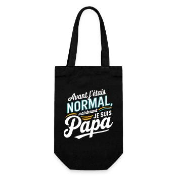Avant j'étais normal, maintenant je suis papa - Sac à bouteille - noir - Devant
