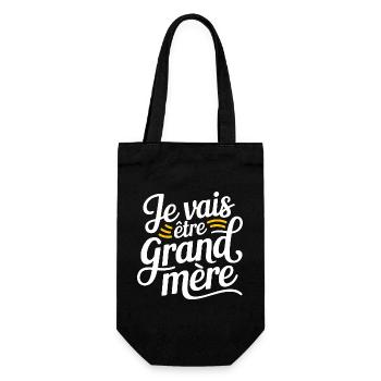 Je vais être grand-mère - Sac à bouteille - noir - Devant
