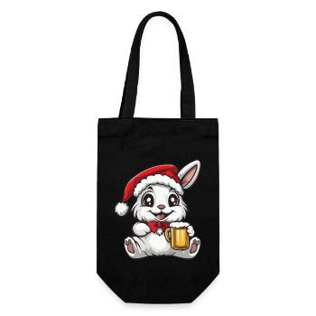 Bière de Noël Bunny - Sac à bouteille - noir - Devant