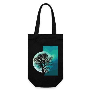 Moon - Gift Bag for Bottles - black - Front