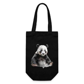 panda ou panda geant - Sac à bouteille - noir - Devant