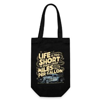 For all hot rod fans and freedom lovers - Gift Bag for Bottles - black - Front