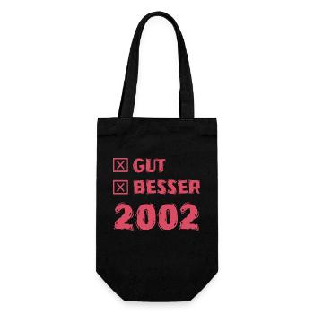 Gut 2002 - Geschenkbeutel für Flaschen - Schwarz - Vorne