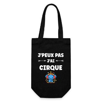 Humour cirque - Sac à bouteille - noir - Devant