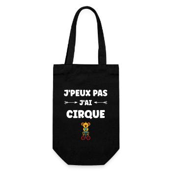 Humour cirque - Sac à bouteille - noir - Devant