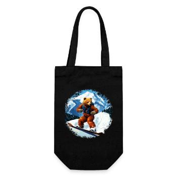 Ours Planche à neige - Sac à bouteille - noir - Devant