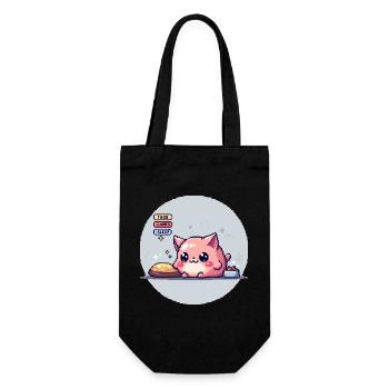 Pixel Pet - Retro Gaming - Geschenkbeutel für Flaschen - Schwarz - Vorne