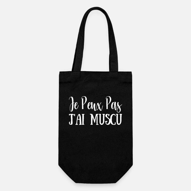 J'peux pas j'ai MUSCU - Musculation - Sac à bouteille - noir