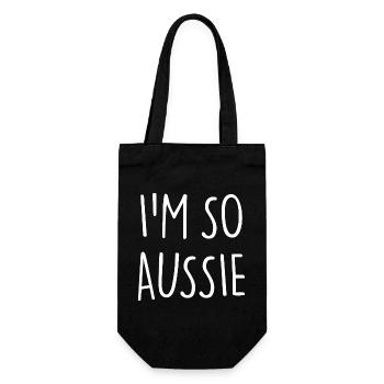I'M SO AUSSIE Australia - Gift Bag for Bottles - black - Front