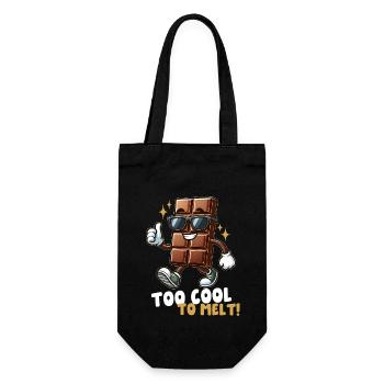 Cool chocolate bar - Gift Bag for Bottles - black - Front
