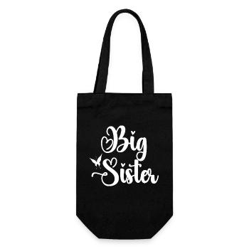 Big Sister - Gift Bag for Bottles - black - Front