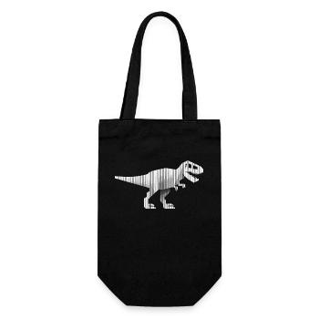 Dinosaurs dinosaurs dinosaurs t-rex - Gift Bag for Bottles - black - Front