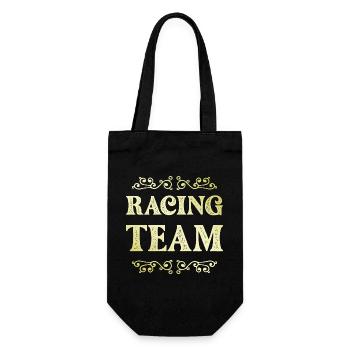 Racing Team - Gift Bag for Bottles - black - Front