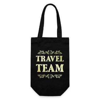 Équipe de voyage - Sac à bouteille - noir - Devant