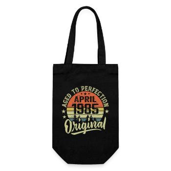 Anniversaire Avril 1985 - Idée Cadeau Avril 1985 - Sac à bouteille - noir - Devant
