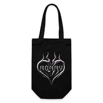 Tribal Heart Tattoo for Emo and Goth - Gift Bag for Bottles - black - Front