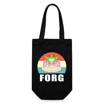 Frog Tree Frog - Gift Bag for Bottles - black - Front