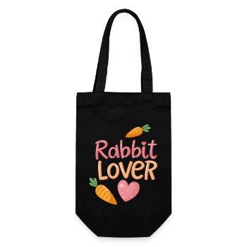 Love Bunnies - Gift Bag for Bottles - black - Front