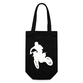 motocross - Gift Bag for Bottles - black - Front