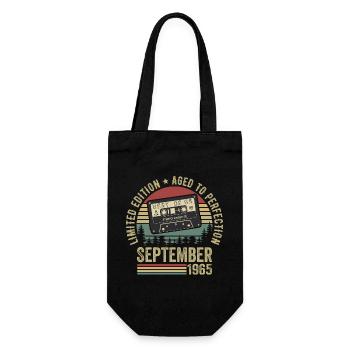 Né en septembre 1965 Millésime 1965 - Sac à bouteille - noir - Devant