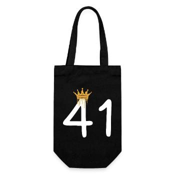 Royal graffiti number 41 - Gift Bag for Bottles - black - Front