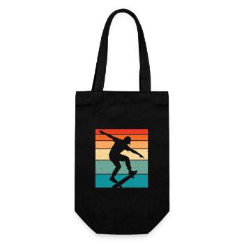 Skaters Skate Kids Skateboarders - Gift Bag for Bottles - black - Front