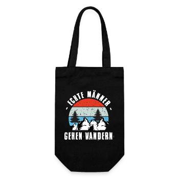 Hiking Sayings Hiker Hiking Outfits - Gift Bag for Bottles - black - Front
